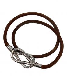 HERMES（エルメス）の古着「ジャンボブレスレット」｜ブラウン