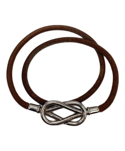 HERMES（エルメス）HERMES (エルメス) ジャンボブレスレット ブラウンの古着・服飾アイテム