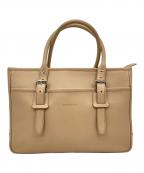 BURBERRYバーバリー）の古着「レザートートバッグ」｜ベージュ