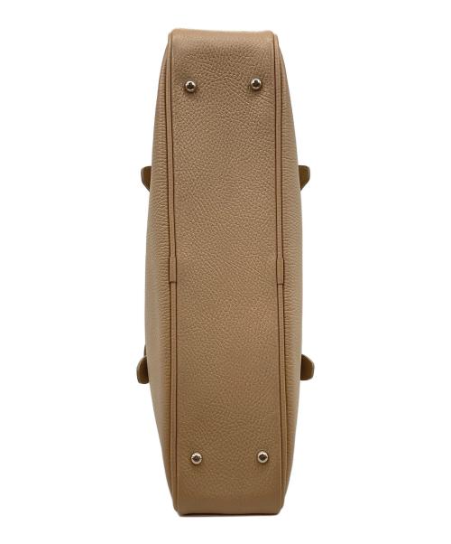 BURBERRY（バーバリー）BURBERRY (バーバリー) レザートートバッグ ベージュの古着・服飾アイテム