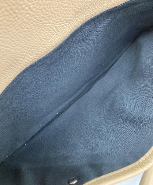 BURBERRY（バーバリー）BURBERRY (バーバリー) レザートートバッグ ベージュの古着・服飾アイテム