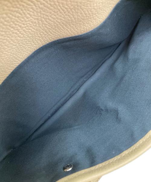 BURBERRY（バーバリー）BURBERRY (バーバリー) レザートートバッグ ベージュの古着・服飾アイテム