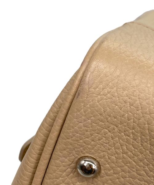 BURBERRY（バーバリー）BURBERRY (バーバリー) レザートートバッグ ベージュの古着・服飾アイテム