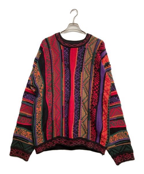 craft&barrow（クラフトアンドバロー）craft&barrow (クラフトアンドバロー) 3Dニット レッド サイズ:XLの古着・服飾アイテム