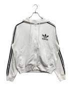 adidasアディダス）の古着「00’sジップパーカー」｜ホワイト