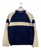 CHAPS RALPH LAURENチャップス ラルフローレン）の古着「デザインクルーネックニット」｜ベージュ