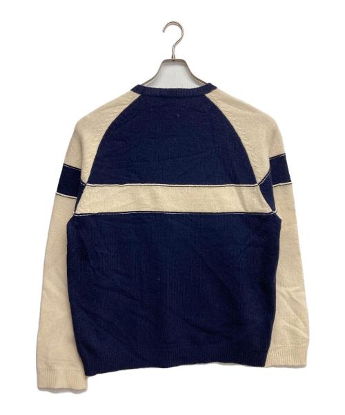 CHAPS RALPH LAUREN（チャップス ラルフローレン）CHAPS RALPH LAUREN (チャップス ラルフローレン) デザインクルーネックニット ベージュ サイズ:XLの古着・服飾アイテム