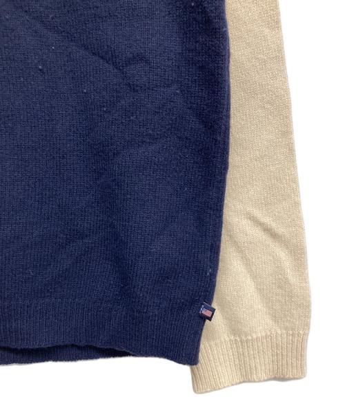 CHAPS RALPH LAUREN（チャップス ラルフローレン）CHAPS RALPH LAUREN (チャップス ラルフローレン) デザインクルーネックニット ベージュ サイズ:XLの古着・服飾アイテム