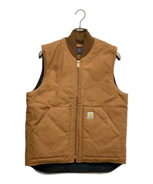 CarHartt（カーハート）CarHartt (カーハート) ダック ワークベスト ブラウン サイズ:Mの古着・服飾アイテム