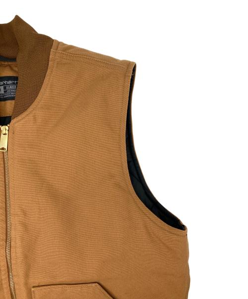 CarHartt（カーハート）CarHartt (カーハート) ダック ワークベスト ブラウン サイズ:Mの古着・服飾アイテム