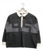 NIKEナイキ）の古着「ストリート GFX L/S ポロシャツ」｜ブラック