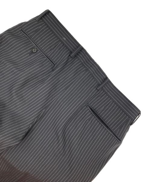 BURBERRY LONDON（バーバリーロンドン）BURBERRY LONDON (バーバリーロンドン) ストライプ2Bウールセットアップスーツ ブラック サイズ:38Rの古着・服飾アイテム