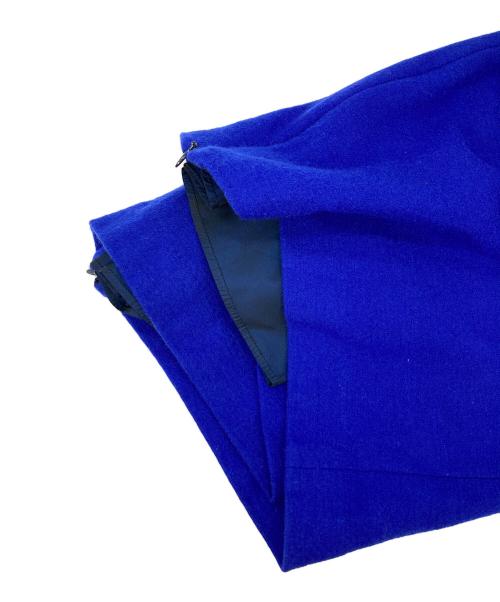 R-ISM（リズム）R-ISM (リズム) 圧縮ウールスムースコクーンワンピース ブルー サイズ:4の古着・服飾アイテム