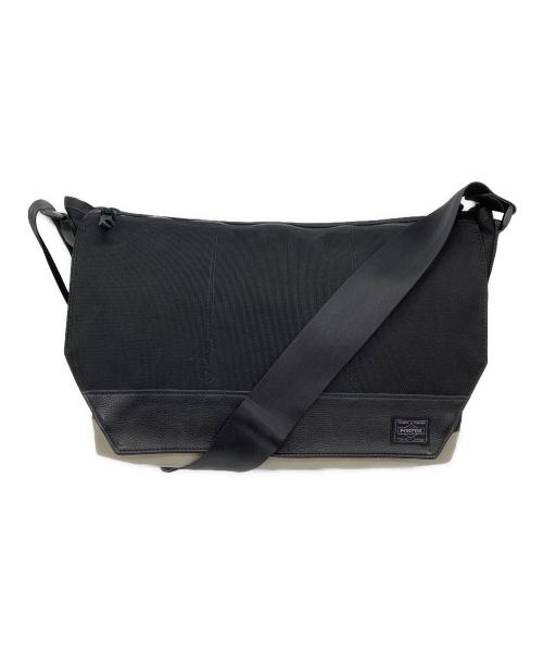 PORTER（ポーター）PORTER (ポーター) DUOメッセンジャーバッグ ブラックの古着・服飾アイテム