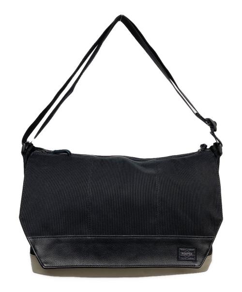 PORTER（ポーター）PORTER (ポーター) DUOメッセンジャーバッグ ブラックの古着・服飾アイテム