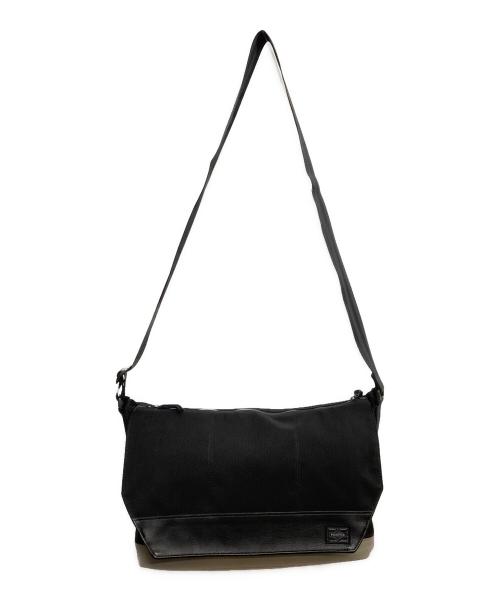 PORTER（ポーター）PORTER (ポーター) DUOメッセンジャーバッグ ブラックの古着・服飾アイテム