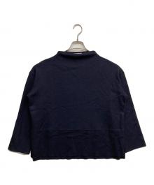 GALERIE VIE（ギャルリーヴィー）の古着「ウールミルドスムース ビルドネックプルオーバー」｜ネイビー