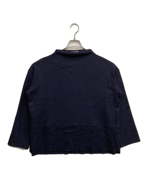 GALERIE VIE（ギャルリーヴィー）GALERIE VIE (ギャルリーヴィー) ウールミルドスムース ビルドネックプルオーバー ネイビー サイズ:Fの古着・服飾アイテム