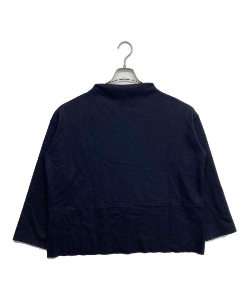 GALERIE VIE（ギャルリーヴィー）GALERIE VIE (ギャルリーヴィー) ウールミルドスムース ビルドネックプルオーバー ネイビー サイズ:Fの古着・服飾アイテム