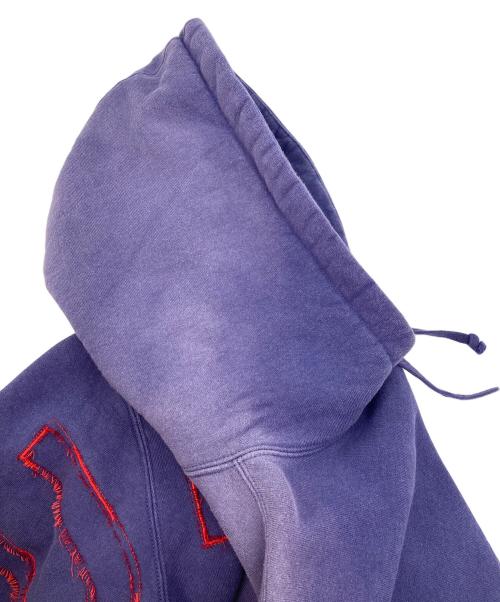 SUPREME（シュプリーム）Supreme (シュプリーム) Frayed Hooded Sweatshirt パープル サイズ:Sの古着・服飾アイテム