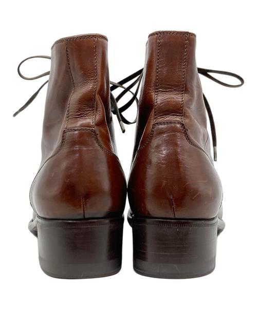 le yucca's（レ・ユッカス）Le Yucca's (レ・ユッカス) KARENA RACE UP BOOTS ブラウン サイズ:38 1/2の古着・服飾アイテム