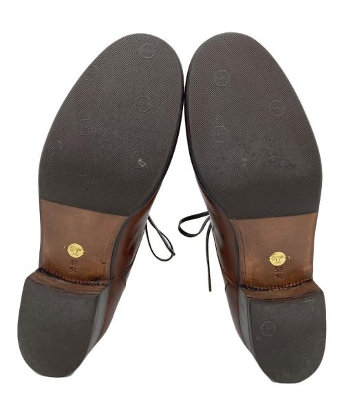 le yucca's（レ・ユッカス）Le Yucca's (レ・ユッカス) KARENA RACE UP BOOTS ブラウン サイズ:38 1/2の古着・服飾アイテム