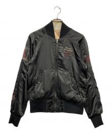 DIESEL（ディーゼル）の古着「リバーシブルスカジャン」｜ブラック