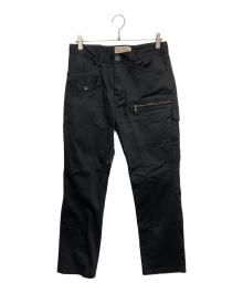 AVIREX（アヴィレックス）の古着「ストレッチドビー8ポケットパンツ」｜ブラック