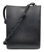 JIL SANDERジルサンダー）の古着「タングルスモールショルダーバッグ」｜ブラック