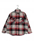 FIVE BROTHERファイブブラザー）の古着「ワイドネルシャツ」｜レッド