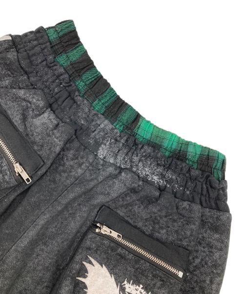 cozy worldwide（コジー ワールドワイド）cozy worldwide (コジー ワールドワイド) ROYAL KNIGHT CLUB WAXEDSWEATPANTS ブラック サイズ:Lの古着・服飾アイテム