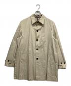 BURBERRY BLACK LABELバーバリーブラックレーベル）の古着「ステンカラーコート」｜ベージュ