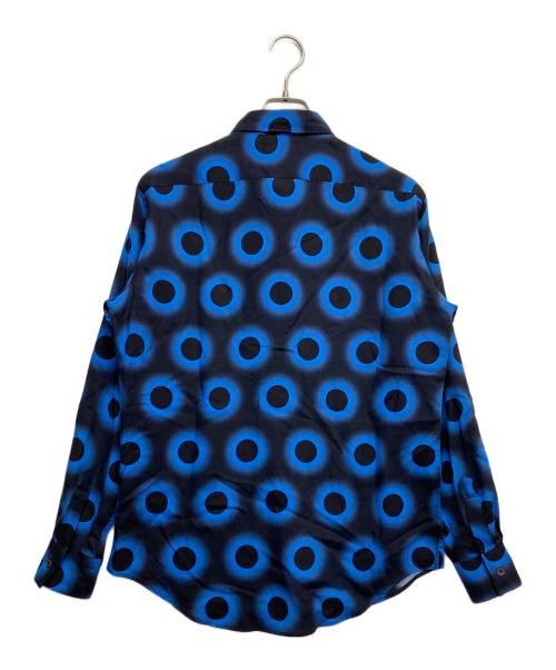 PAUL SMITH（ポールスミス）Paul Smith (ポールスミス) 総柄L/Sシャツ ブルー サイズ:Mの古着・服飾アイテム