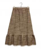 Couture d'adamクチュールドアダム）の古着「イタリアンツイードスカート」｜ベージュ
