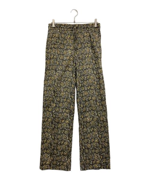 Couture d'adam（クチュールドアダム）COUTURE D'ADAM (クチュールドアダム) BLOCK PRINT TROUSERS ブラック サイズ:40の古着・服飾アイテム