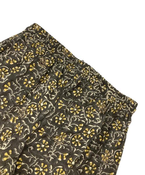 Couture d'adam（クチュールドアダム）COUTURE D'ADAM (クチュールドアダム) BLOCK PRINT TROUSERS ブラック サイズ:40の古着・服飾アイテム