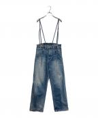 Whim Gazetteウィムガゼット）の古着「サスペンダーデニムパンツ」｜インディゴ