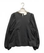 UNITED ARROWSユナイテッドアローズ）の古着「パフスリーブブラウス」｜ブラック