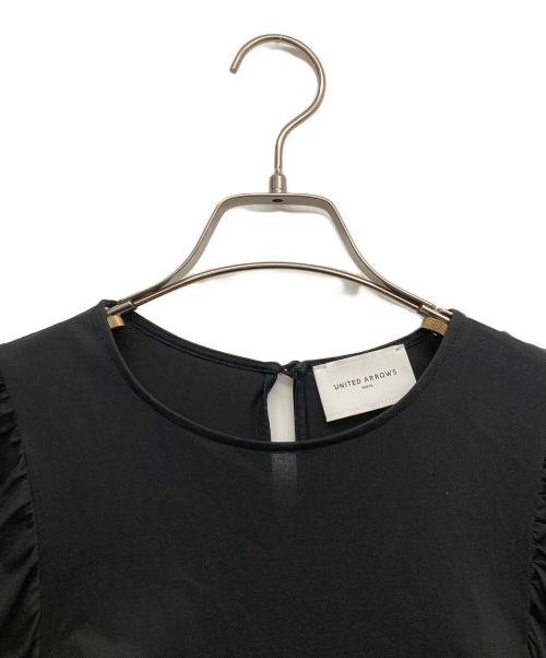 UNITED ARROWS（ユナイテッドアローズ）UNITED ARROWS (ユナイテッドアローズ) パフスリーブブラウス ブラック サイズ:FREEの古着・服飾アイテム