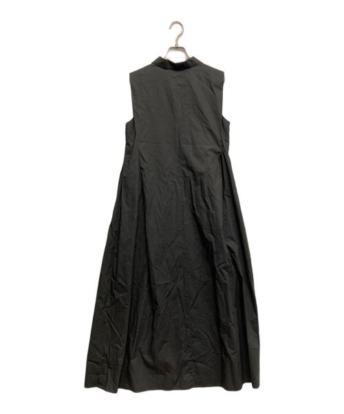 BALLSEY（ボールジィ）BALLSEY (ボールジィ) プロセスドコットン スキッパーカラーワンピース グレー サイズ:36の古着・服飾アイテム