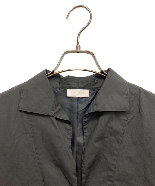 BALLSEY（ボールジィ）BALLSEY (ボールジィ) プロセスドコットン スキッパーカラーワンピース グレー サイズ:36の古着・服飾アイテム