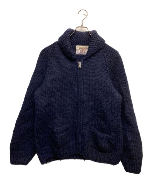 KANATA（カナタ）KANATA (カナタ) カウチンニットカーディガン ネイビー サイズ:無しの古着・服飾アイテム