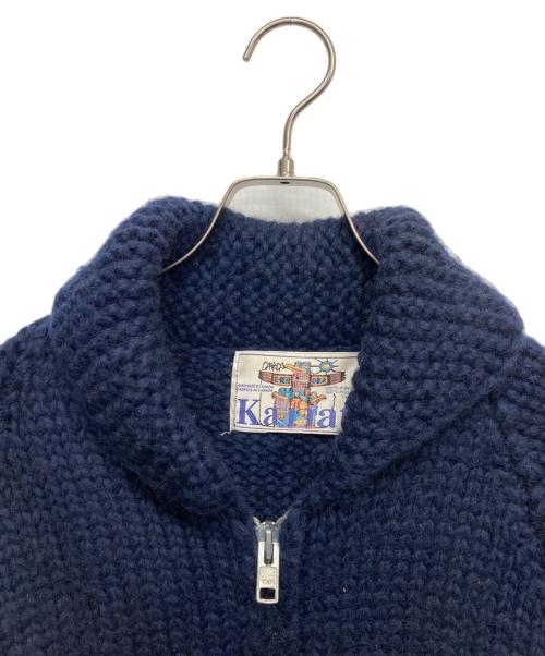 KANATA（カナタ）KANATA (カナタ) カウチンニットカーディガン ネイビー サイズ:無しの古着・服飾アイテム