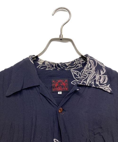 EVISU（エヴィス）EVISU (エヴィス) カープアロハシャツ ネイビー サイズ:36の古着・服飾アイテム