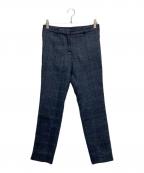 TORY BURCHトリーバーチ）の古着「ツイードトラウザーパンツ」｜ネイビー