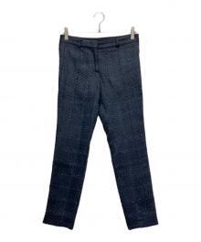 TORY BURCH（トリーバーチ）の古着「ツイードトラウザーパンツ」｜ネイビー