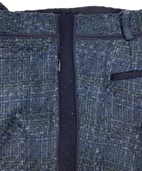 TORY BURCH（トリーバーチ）TORY BURCH (トリーバーチ) ツイードトラウザーパンツ ネイビー サイズ:2の古着・服飾アイテム