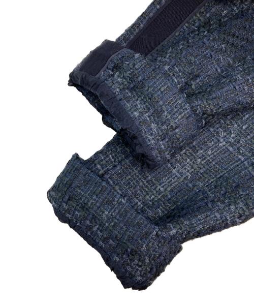 TORY BURCH（トリーバーチ）TORY BURCH (トリーバーチ) ツイードトラウザーパンツ ネイビー サイズ:2の古着・服飾アイテム