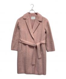 Spick and Span（スピック＆スパン）の古着「ダブルフェイスオーバーコート」｜ピンク