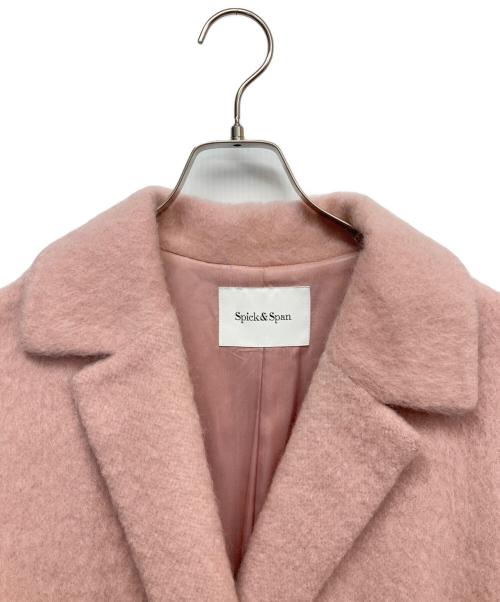 Spick and Span（スピック＆スパン）Spick and Span (スピック＆スパン) ダブルフェイスオーバーコート ピンク サイズ:38の古着・服飾アイテム
